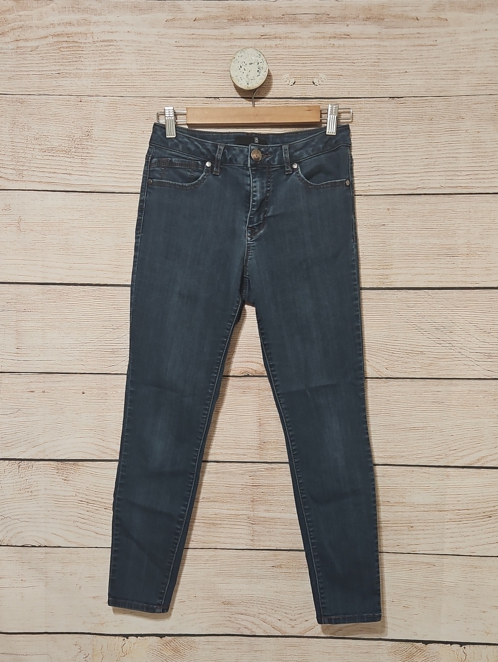 💟 1822 Denim Women's Dark Indigo Skinny Ankle Jeans 6